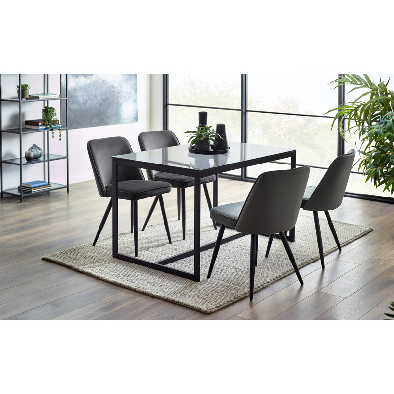 Iisakki 4 - Person Dining Set, Grey