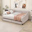 Upholstered double daybed with two drawers-1401108537
