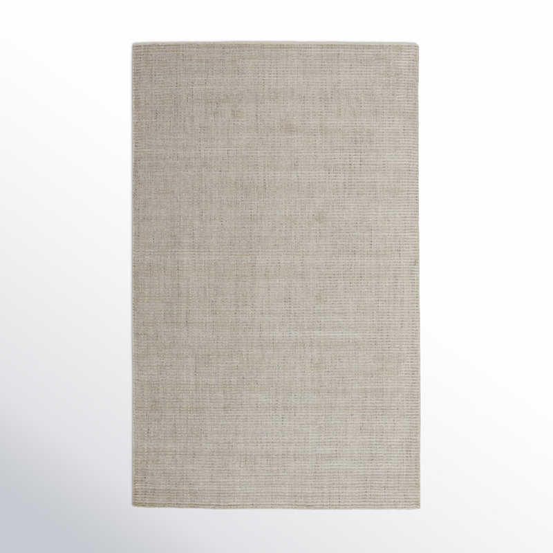 Tapis ivoire tissé à la main Elroy, Rectangle 9 pi x 12 pi
