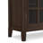 Acadian Solid Wood Transitional Low Storage Cabinet with Glass Doors and Adjustable Shelves-1205136826-1134587492