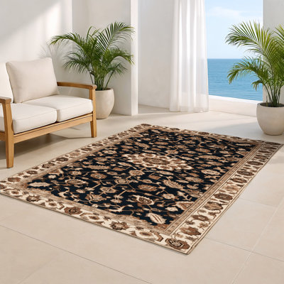 Turkish Brown Indoor and Outdoor Area Rug