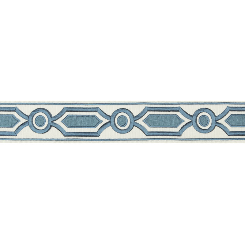 Treillis Passementerie Ganden Fabric, Blue