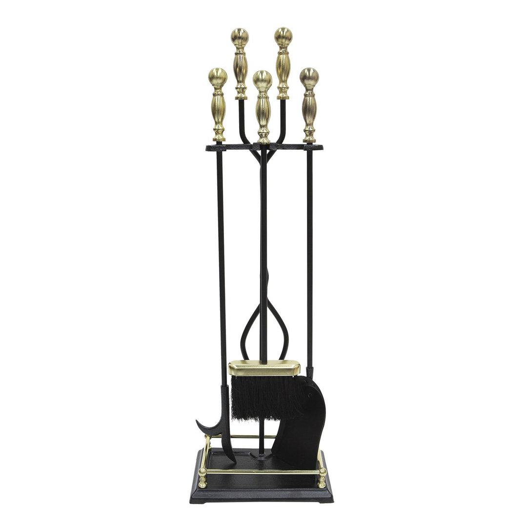 Verrett Iron Fireplace Tool Set Darby Home Co