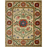 Abrego One-of-a-Kind 9'2" X 12'4" Wool Area Rug in Ivory