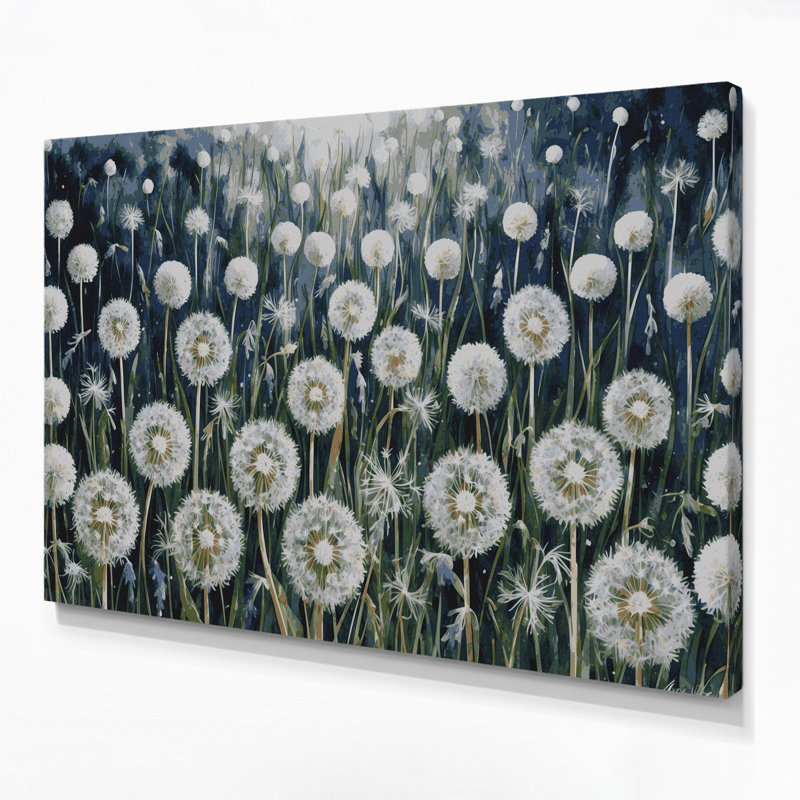Art mural sur toile Botanical Dandelion, H 8 po x l 10 po