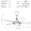 Marcela 56cm Ceiling Fan with LED Lights