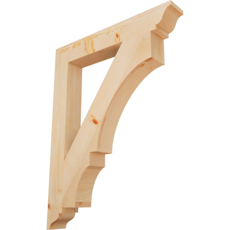 Support traditionnel Balboa, L 3 1/2 po x P 28 po x H 36 po, Cèdre rouge de l'Ouest lisse