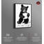 «Don't Forget to Flush Bear», reproduction d'art sur toile par Notoriart-105295222-105295223