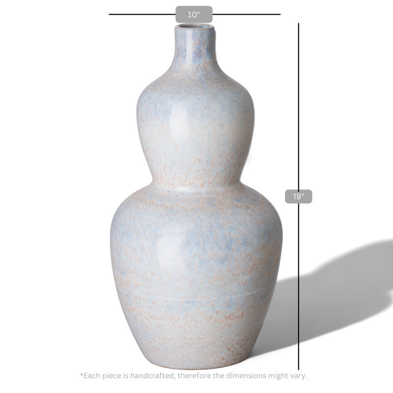 Vase GOURD, Noisetier H 10 x 19 po