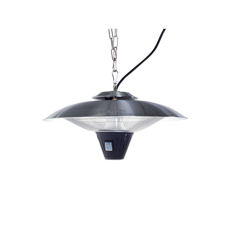 Electric Hanging Patio Heater, Silver