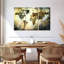 «Earthy Texture World Map», reproduction sur toile-869711795