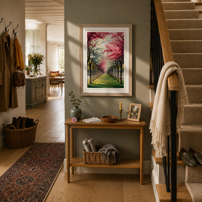 Cherry Blossom Avenue Botanical - Framed Print