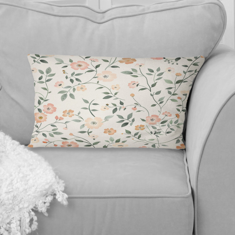 Coussin lombaire floral I
