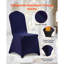 Chair Covers, Polyester Spandex Chair Cover, Stretch Slipcovers for Wedding Party Dining Banquet Flat-Front Chair Covers, Fits Chair Measures up to 20.08 x 17.72 x 37.4 inch-131658244-131658245