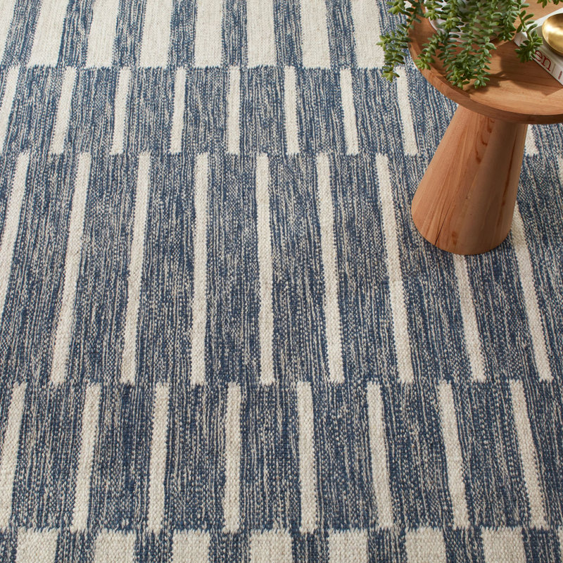 Heights Denim Handwoven Wool Rug, Runner 2'6" x 8'