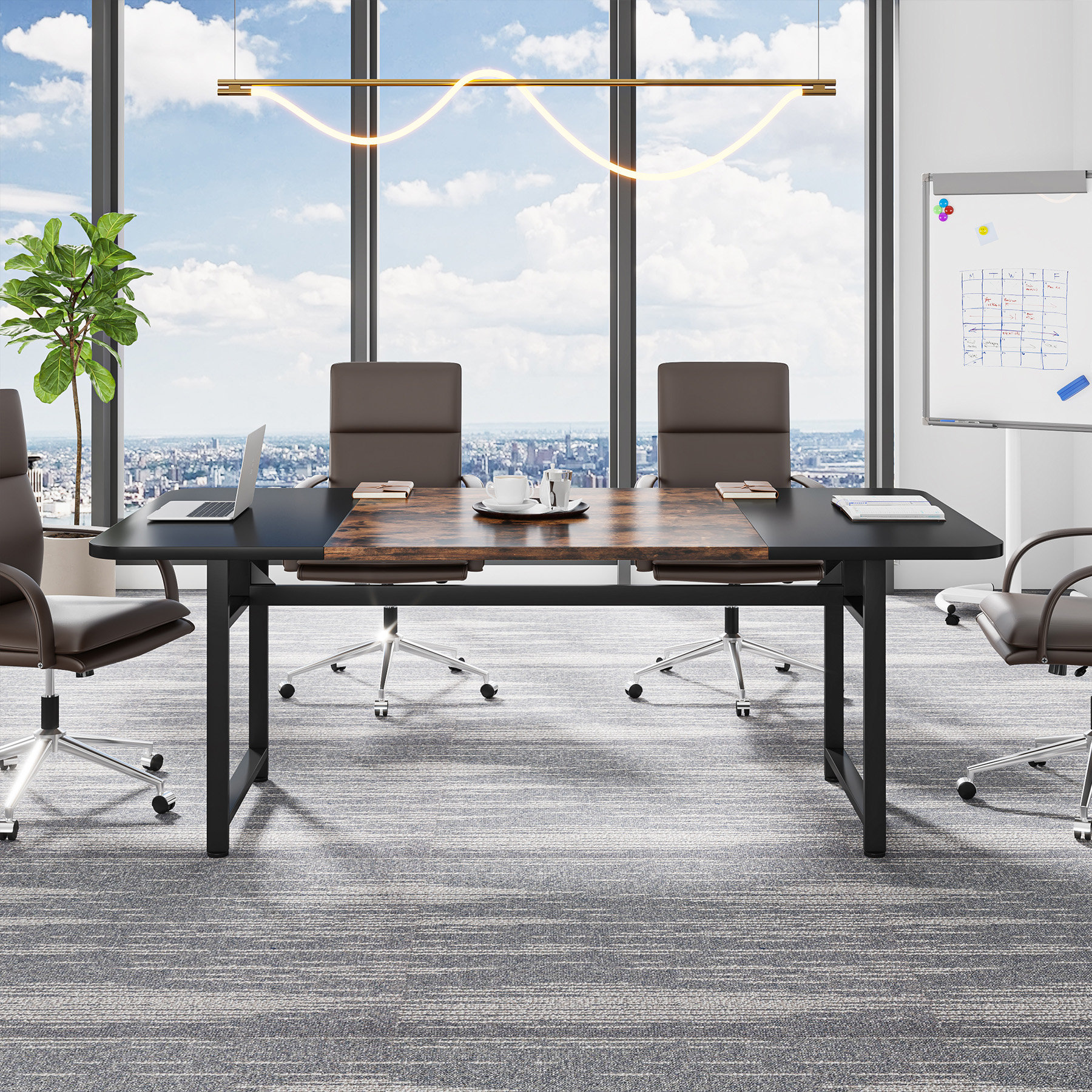 17 Stories Cosetta Rectangular Conference Table & Reviews | Wayfair