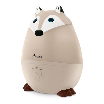 Crane Baby Mini-Adorable Red Fox 0.5 Gal. Baby Humidifier, Cool Mist With Aroma Tray & Night Light