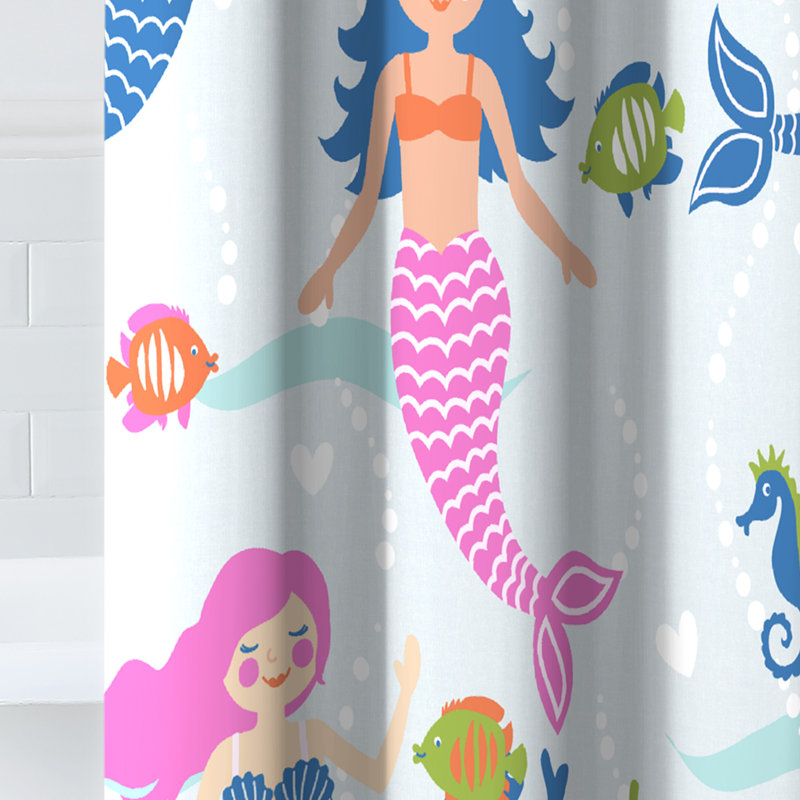Rideau de douche simple Mermaid Dreams