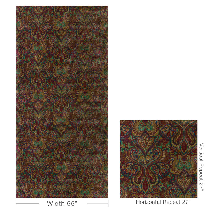Carswell Velvet, Topaz/Ruby