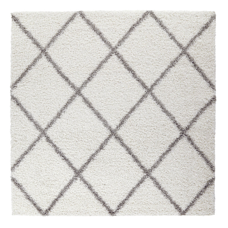 Geometric Shag Area Rug, Square 244cm
