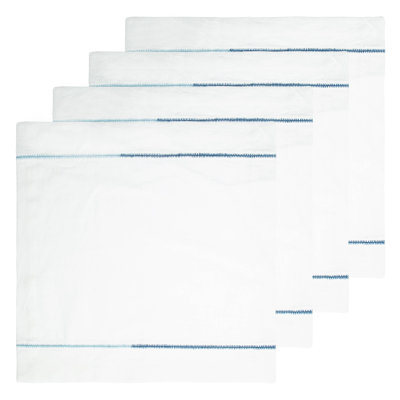 Embroidery White Square Napkins