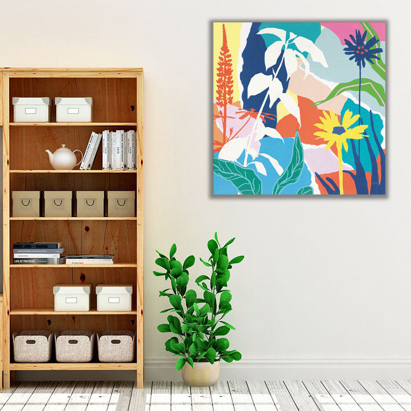 «Happy Place II», reproduction d'art sur toile, H 12 po x l 12 po
