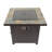 Sterling Square Propane Smokeless Fire Pit Table with Lid