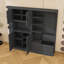 Armoire d'entrée avec tablettes et 4 crochets-309155752