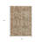 3' X 5' Beige And Copper Abstract Washable Indoor Outdoor Area Rug