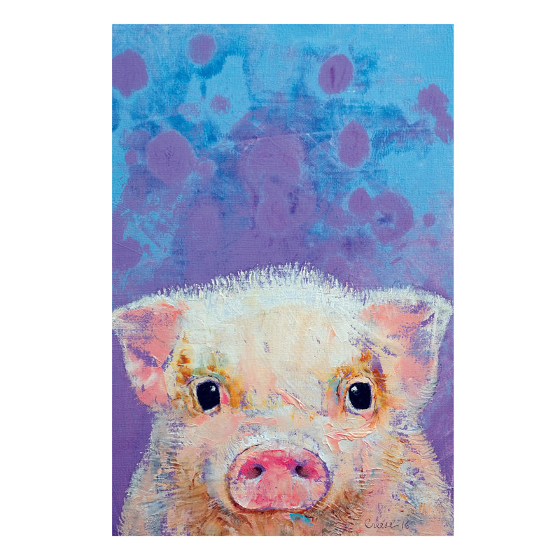Piglet by Michael Creese - Wrapped Canvas Painting, 66.04 cm H x 45.72 cm W x 1.91 cm D