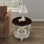  Dessus du dessus (conception à aspect ébréché): ensemble de table basse de salon 220, table basse et table d'appoint deux pièces pour bureau, salon, appartement, beige et plateau espresso (conception à aspect ébréché) -666783403