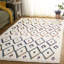 Tapis ivoire / bleu Adarrion 918-342757626