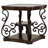 2-Shelf Glass Top End Table