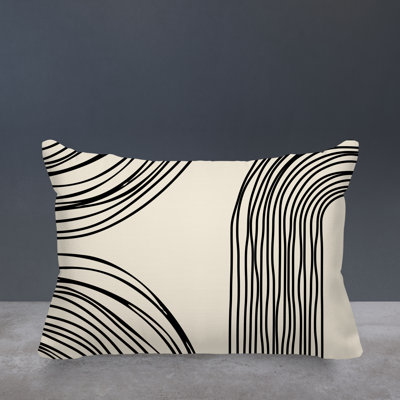 Cassie Abstract Outdoor Reversible Throw Pillow