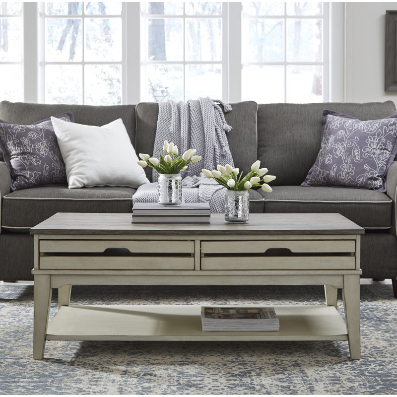 Table basse avec rangement Hawthorne, H 18 po x L 36 po x l 24 po