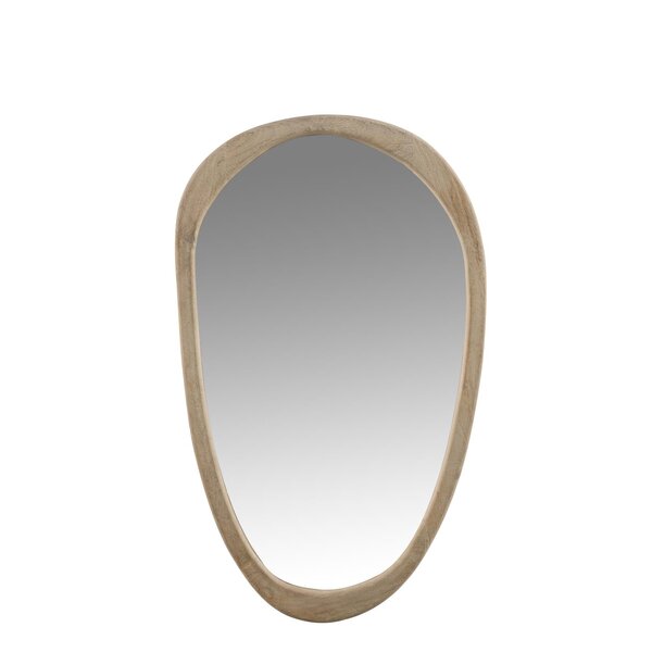 Irregular Oval Shape Wall Mirror Boho Loft Style Ready to Hang 77 cm x 77  cm