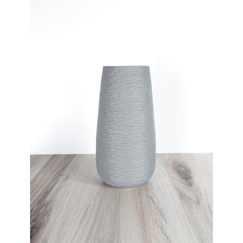 Vase de table en céramique Kemaree, Gris