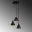 Luminaire suspendu conique à 3 lumières Excalibur