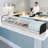 Sushi Display Case Refrigerator, 2.5 Cu.ft Commercial Sushi Case, 7-Pan Countertop  Showcase with Curved Glass, LED Lighting, and Digital Temperature Control, for Sushi-Bar, Restaurant, Store