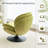 Zenon Velvet Swivel Accent Chair with Ottoman-991307802