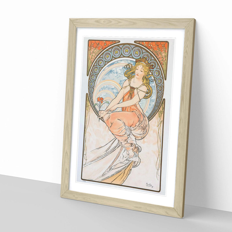 Single Picture Frame Print, Oak