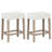 Counter Height Bar Stools Set With Rubber Wood Legs Footrest Modern For Home-1348869091