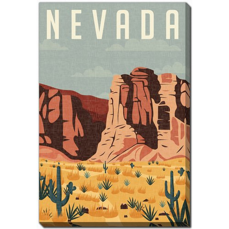 Nevada State Poster, 28" H x 22" W