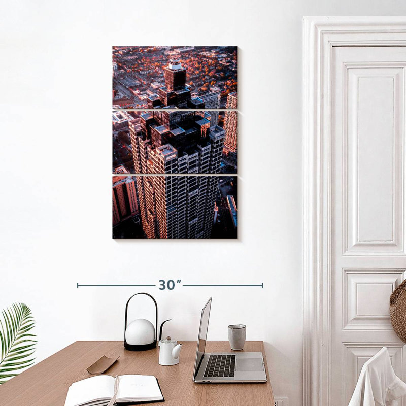 Lilie Atlanta Skyscraper, 32" H x 20" W
