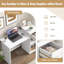 Bureau d'ordinateur avec tiroir Bureau d'ordinateur portable moderne avec tablette réglable et trou pour câbles