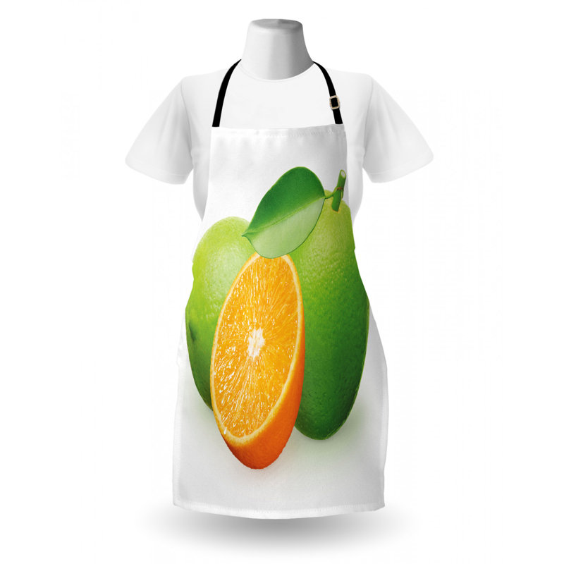 Limes fraîche avec tablier demi orange