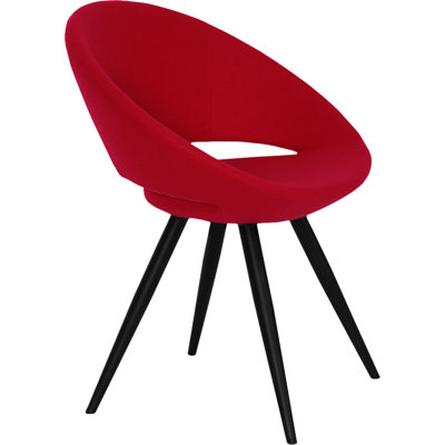 Crescent Wool Solid Back Side Chair
