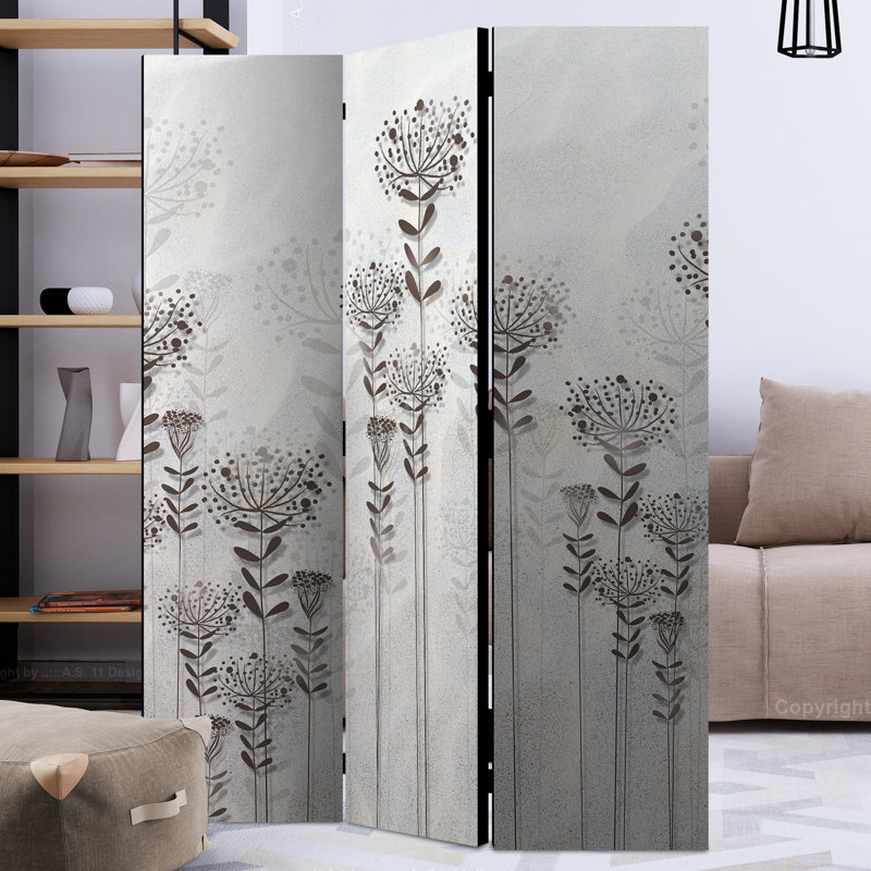 Hrayr 172cm H Solid Wood Folding Room Divider, 3