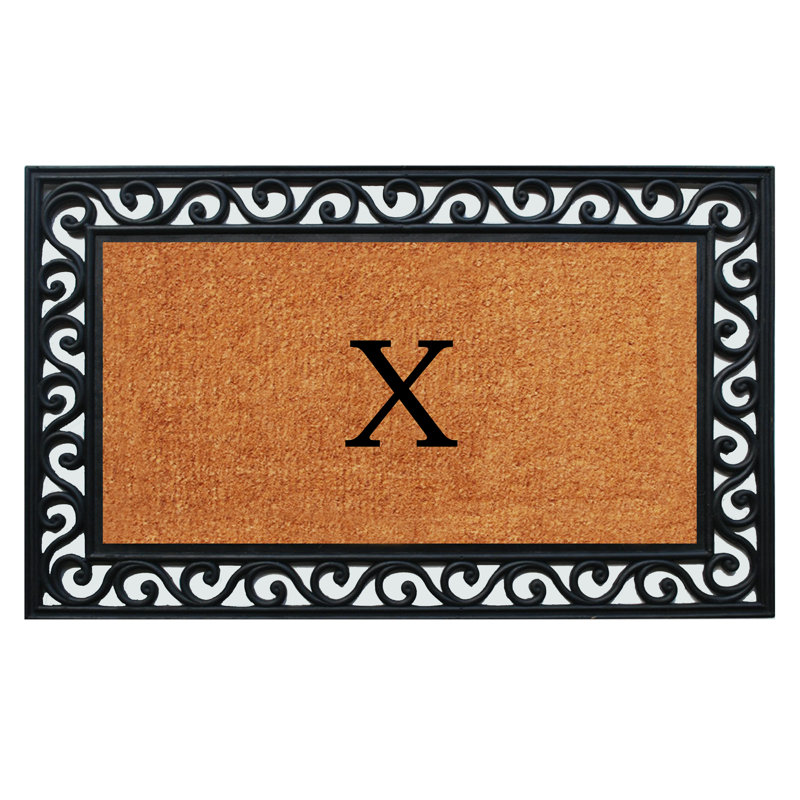 Zager Non-Slip Outdoor Doormat, X, Rectangle 2'6" x 4'