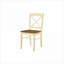 Ensemble de 2 chaises de salle à manger d'appoint en bois massif transitionnel, revêtement en lin beige avec pieds en chêne massif-1911451523